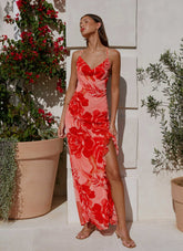 First Class Maxi Dress - Sicily Sunsets Print