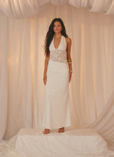 Miri Halter Maxi Dress - Ivory